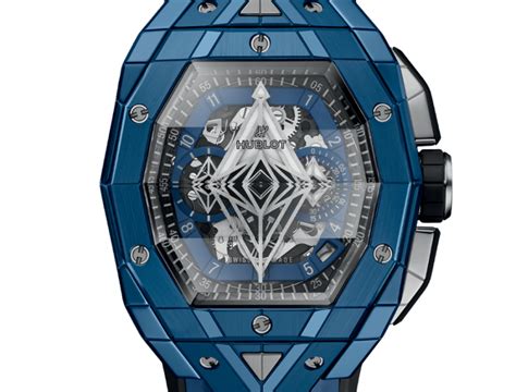 Hublot Spirit Of Big Bang Sang Bleu Blue Ceramic 42mm Watch 